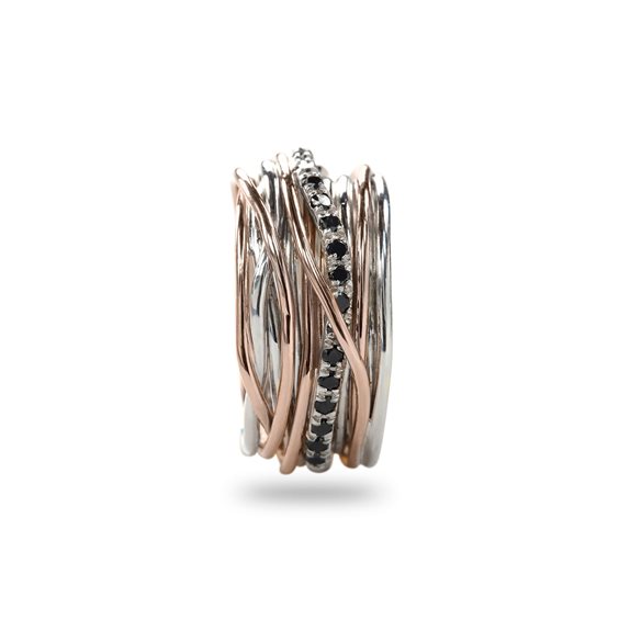 Anello Rubinia Donna Classic in Oro rosa Diamante AN13ARBN-15 - AN13ARBN-15
